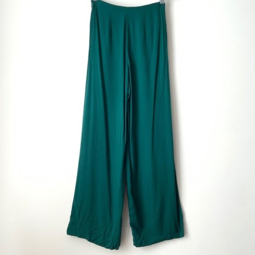 Forever 21 Wide Leg Casual Pants Green XS - Picture 5 of 7